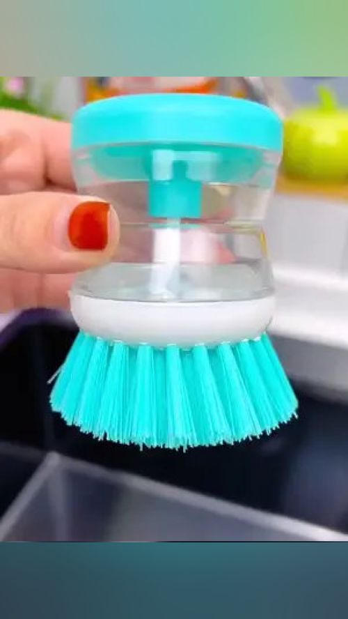 這個自動加液洗鍋刷,洗潔精可以加在手柄里,刷的干凈不傷手 洗鍋刷 刷鍋神器 廚房好物 居家好物