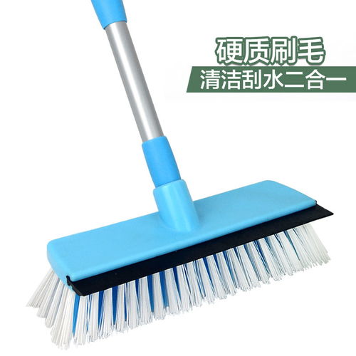 優(yōu)麗屋 伸縮長(zhǎng)柄硬毛刷地刷子衛(wèi)生間地板清潔刷室外浴室洗地刷